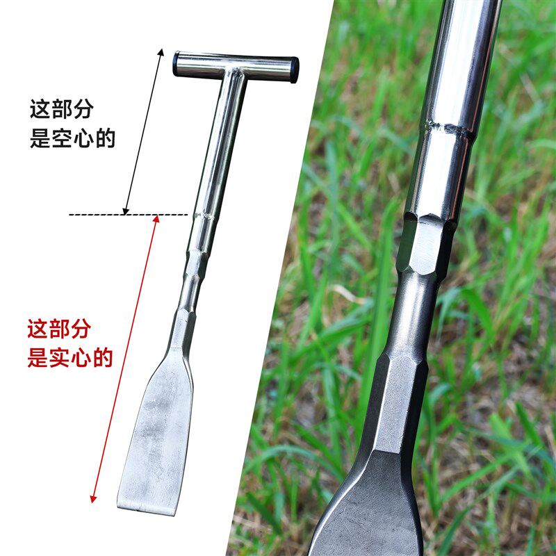 小铲子铬钢加厚户外硬土神器挖菜铲药材铲翻土刮树皮剁树根刨竹笋
