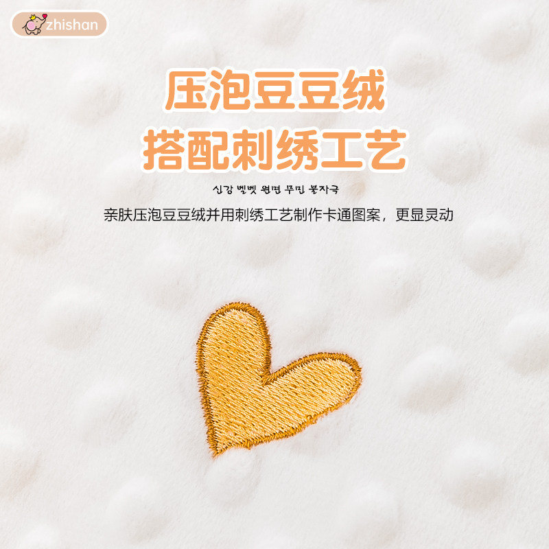 婴儿床笠纯棉a类豆豆绒幼儿童拼接床单新出生宝宝秋冬新款床垫套