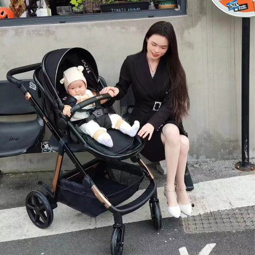 bask魔法舱婴儿推车可坐可躺高景观轻便折叠新生儿宝宝0到3岁双向