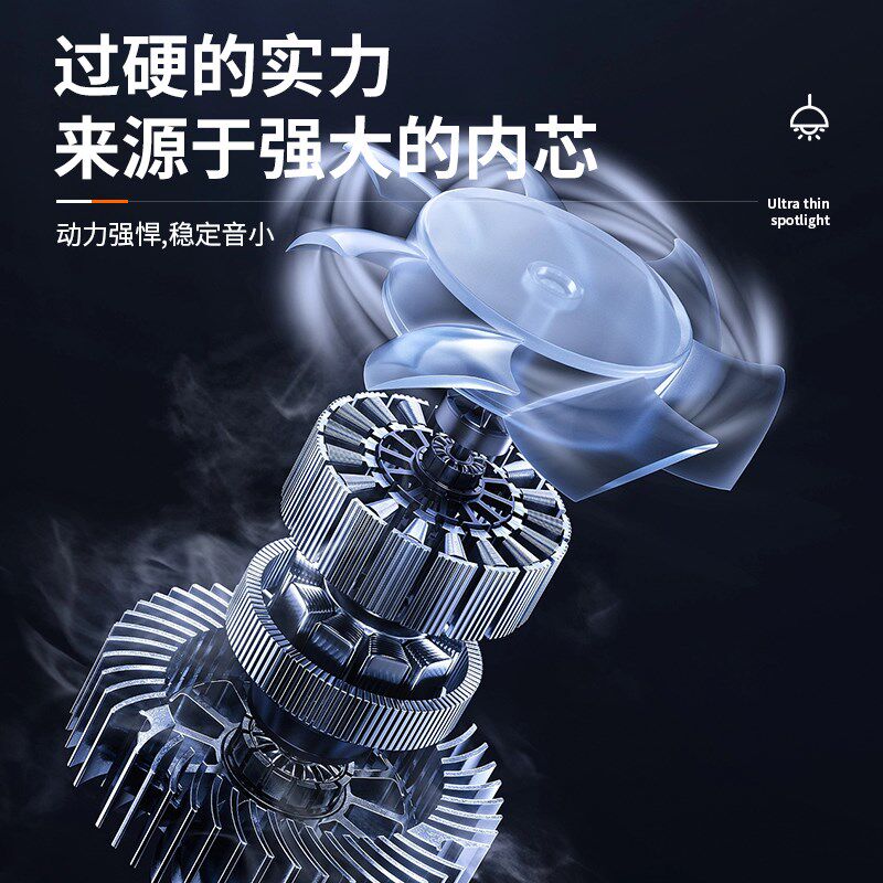 E27灯泡螺口LED风扇灯遥控无极调光30瓦白光吊扇灯超亮吸顶灯地摊