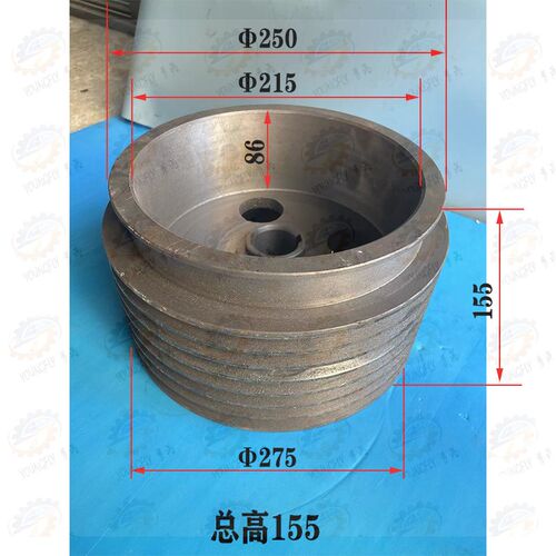 昆明机床昆机TX6111 TX6113C数显卧式镗床7槽255外径皮带轮