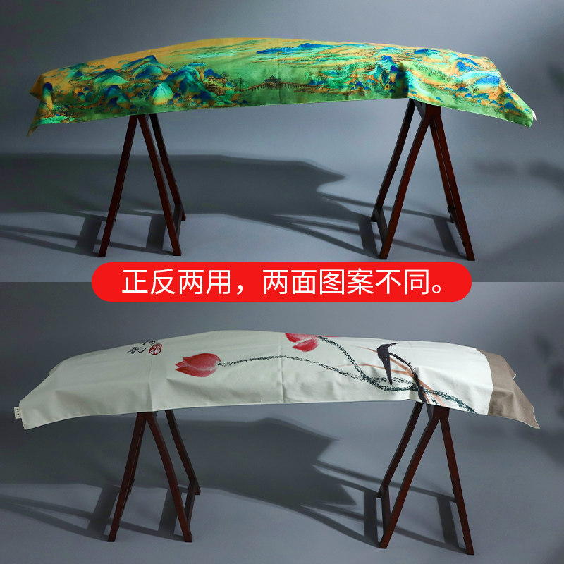 古筝防尘罩古筝罩防尘盖布简约中国风加厚古筝套高端罩布专用琴罩