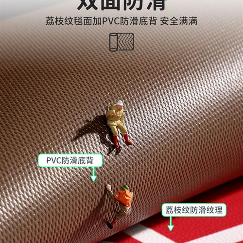 入户门地垫进门可擦免洗防滑脚垫大门口可裁剪门垫子喜庆红色地毯