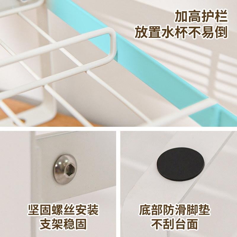 橱柜分层杯架家用桌面吊柜内茶杯伸缩整理放玻璃水杯子收纳置物架