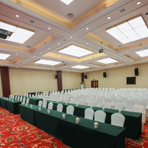 定制会议台呢桌套长方形加厚台布高端酒店商务办公会展桌套罩台尼