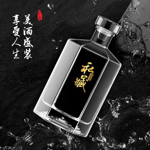 玻璃白酒瓶空瓶密封专用家用泡酒储藏自酿白酒分装高档酒瓶带包装