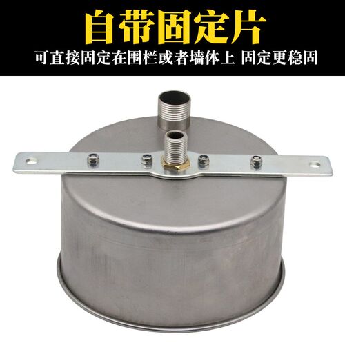 猪用饮水碗污水分离盒带排污口饮水碗喂喝水神器不锈钢自动饮水器