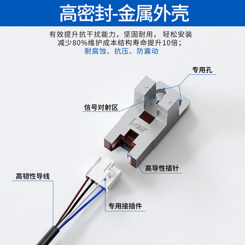 U型金属槽型光电开关感测器EE-SX671-WR 670 672 674 676 677限位