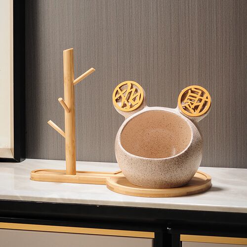 玄关放钥匙收纳家居摆件创意家居客厅入户进门口鞋柜新中式装饰品