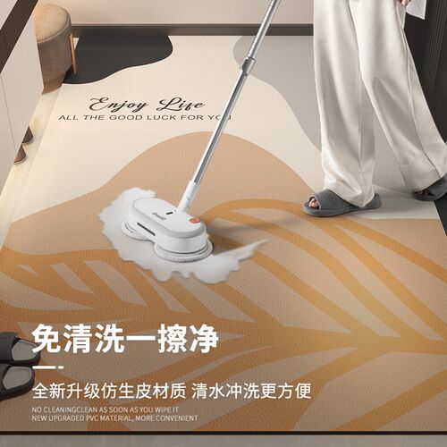 进门垫子北欧风高端入户门地毯可擦免洗PVC垫家用防滑脚垫可裁剪
