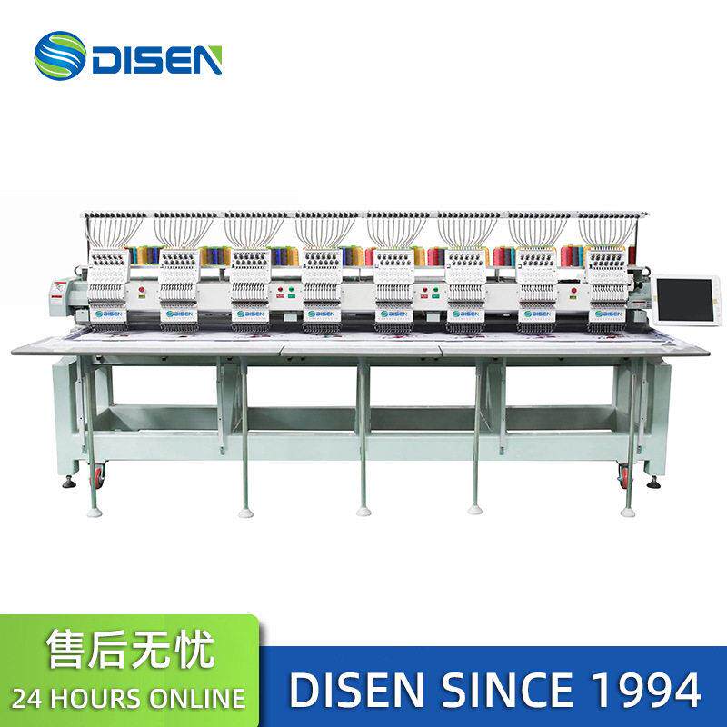 12针8头电脑帽绣机平绣机绣花机computerizedembroiderymachine