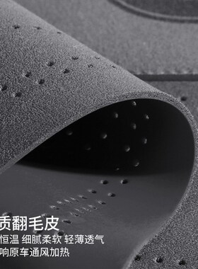 汽车坐垫四季通用高级感座垫202A5新款翻毛皮座椅套单片后排座套Z