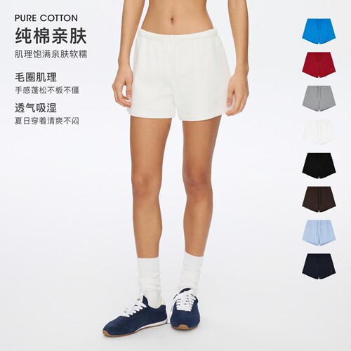 oneup毛圈运动短裤休闲裤