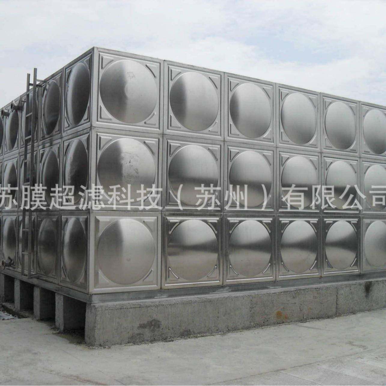 不锈钢水箱5吨大型不锈钢冲压水箱方形水箱5吨水塔水箱不锈钢