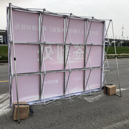 户外伸缩展架 婚庆背景展示w架 可折叠KT板架 加厚钢管伸缩桁架