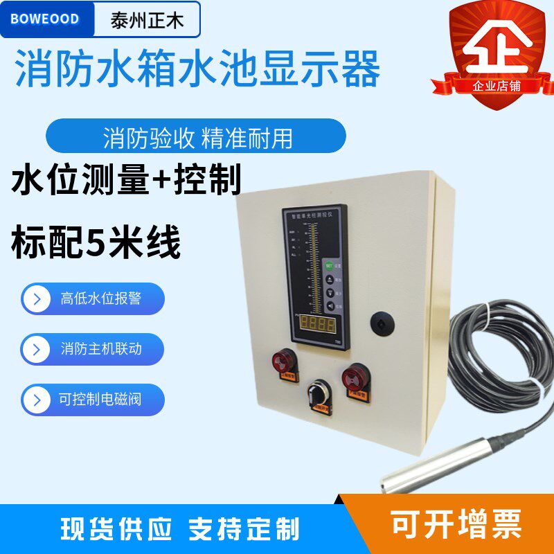 水位控制器消防水池水箱液位显示器投入式电子液位计报警器显示仪