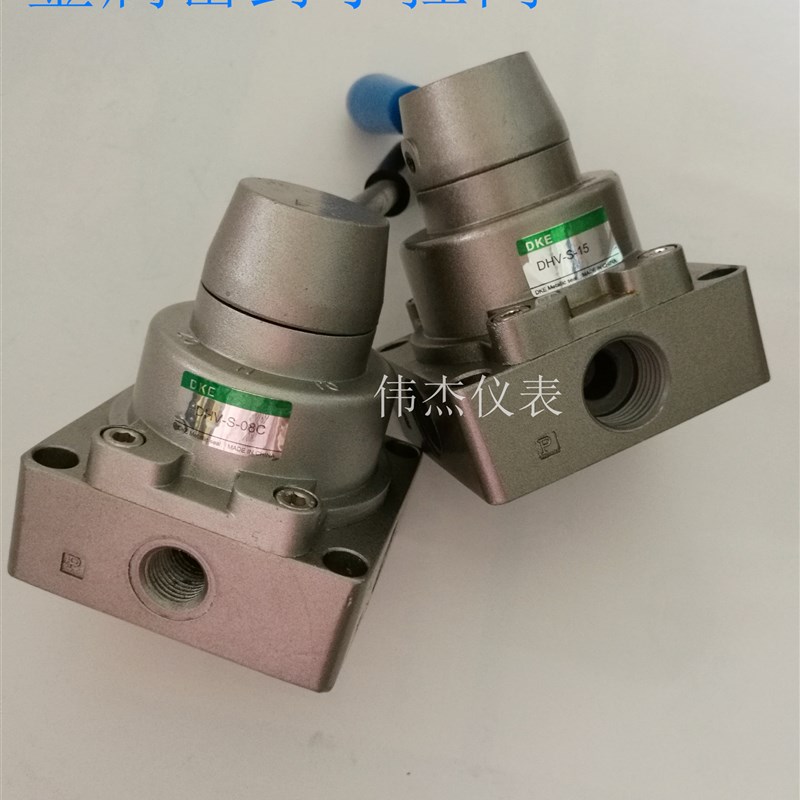 手动转阀三位四通手动换向阀手控阀DHV-S-08C/10C/15C气动换向阀