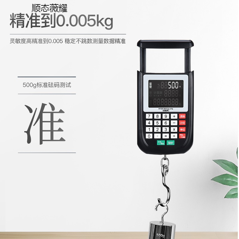 高精度手提电子秤商用便携式计价秤家用10公斤计重鱼市专用秤