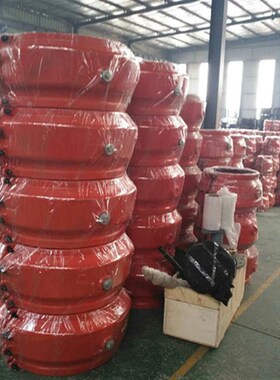镀锌管箍抢修节DN65 80 100 200球磨铸铁抱箍承插口堵漏器补漏15