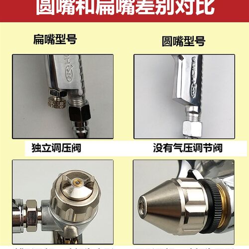 黑克R2小口径修补喷枪0.5小型皮革K3气动喷漆枪工艺品五金塑料
