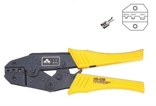 华胜工具 欧式插簧端子压线钳压接钳0.5-6mm? HS-03B C