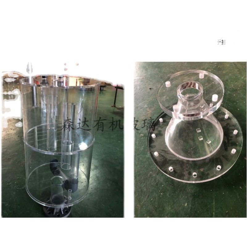 高透明亚克力管有机玻璃管透明管圆柱型亚克力加工定制空心法兰