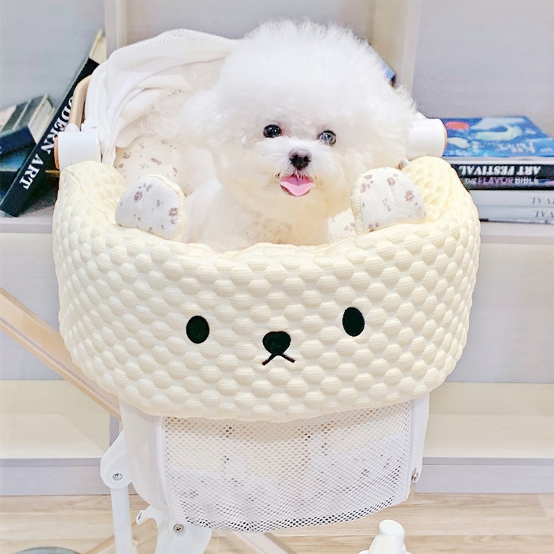 【凉感】保丽珍宠物猫狗夏季推车冰豆豆边缘垫垫子凉垫三件套