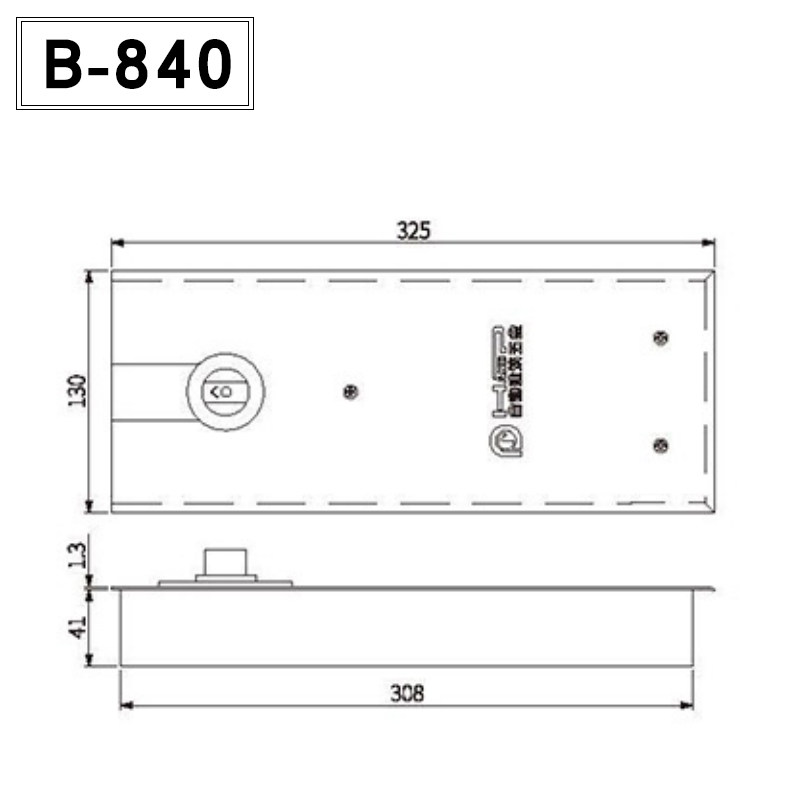 B-840地弹簧合和建筑五金闭锁大门商铺控承重恒大门玻璃门150KG