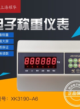 上海耀华XK3190-A6仪表头电子秤称电子地磅显示器称重控制仪表