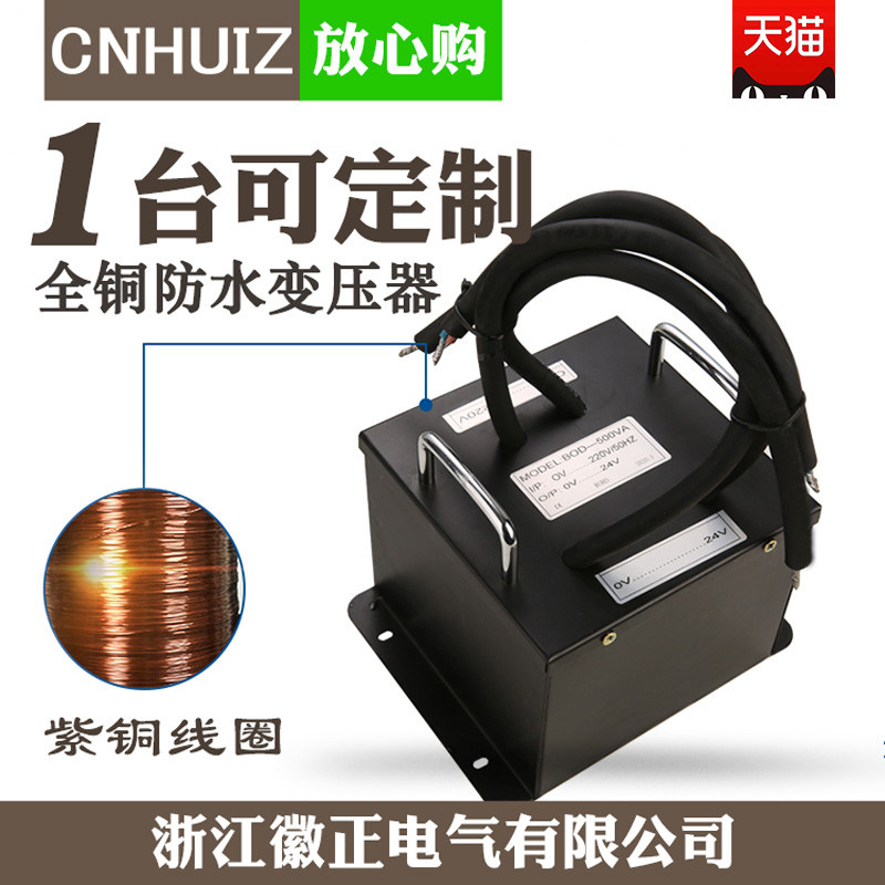 户外环形防水变压器500W1000W水下水池灯喷泉灯220V变24V隔离环牛