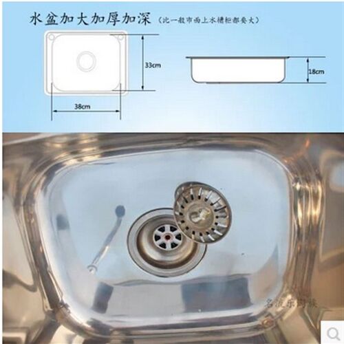包邮加厚简易厨房储物柜碗柜橱柜 铝合金柜子灶台柜餐边柜茶水柜