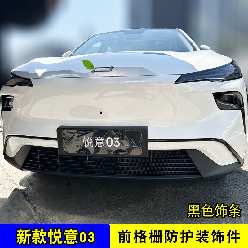 25款奔腾悦意03中网改装亮条前杠专用防护用品装饰防虫网配件饰条