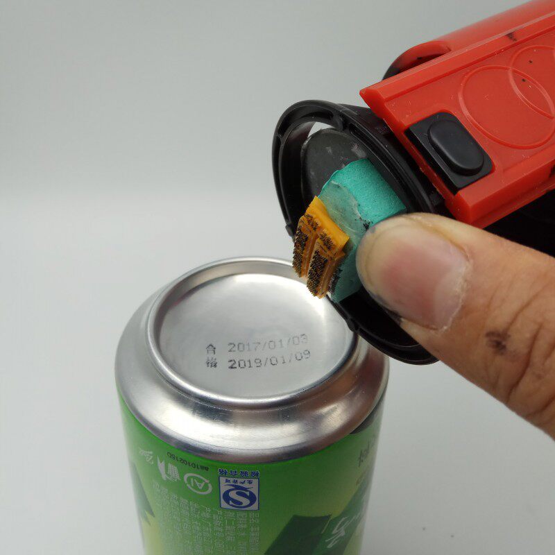 陈百万打码机易拉罐食品盖瓶底打生产日期打码器化妆品仿喷码机A1