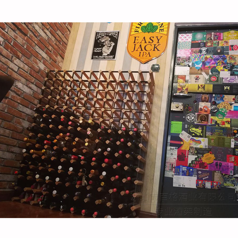 格多多酒架储存展示酒柜家用商用红酒专卖店酒窖卖场实木酒架包邮