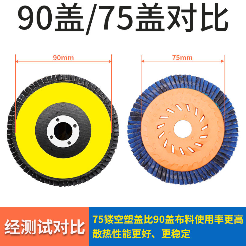 百叶片抛光轮角磨机砂布百叶轮磨光机不锈钢木工木头打磨片抛光片