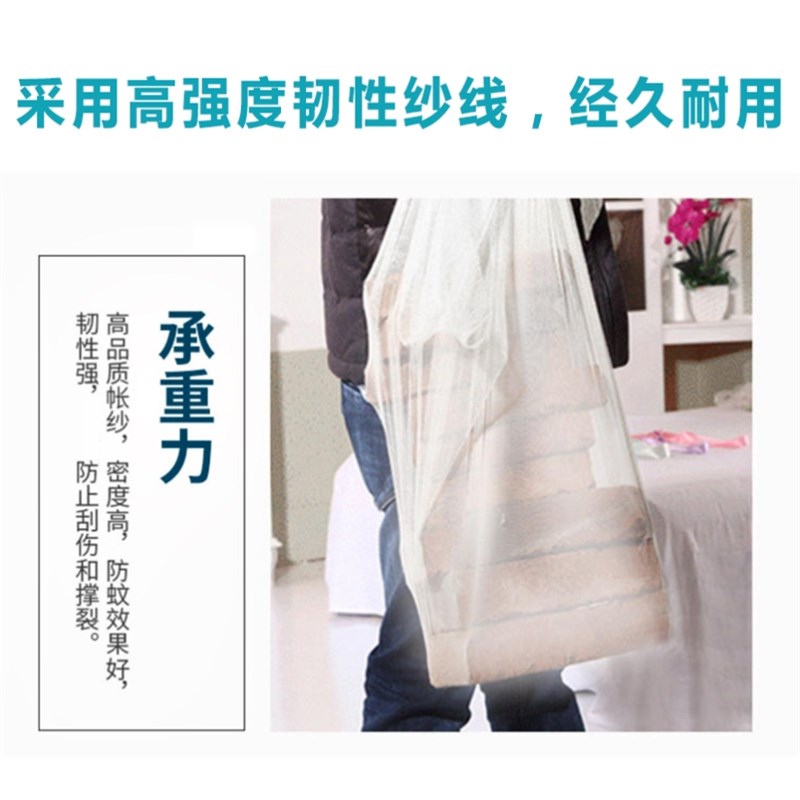 床帐农村老式木床蚊帐蛟帐家用加密双架床无需支架便携工厂账子S图片