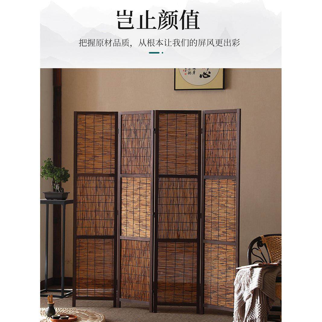 新中国风屏风隔厅断口客594茶入室酒店商店芦禅宗覆古怀旧民俗实
