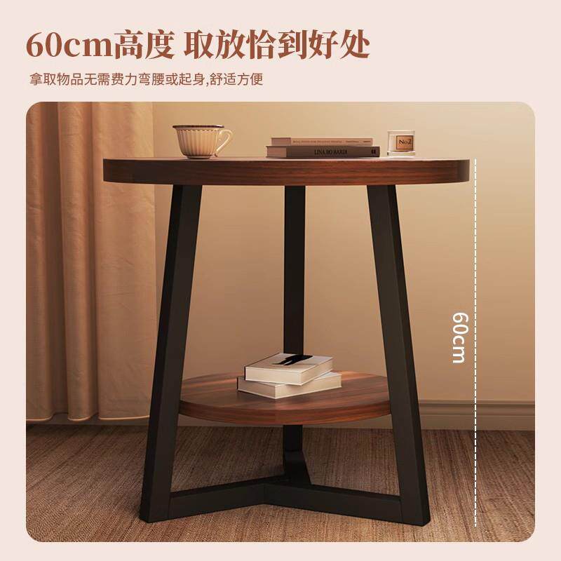 茶茶几客厅几家用小户型沙发HJA-9边小桌子圆床形阳台桌卧室头柜