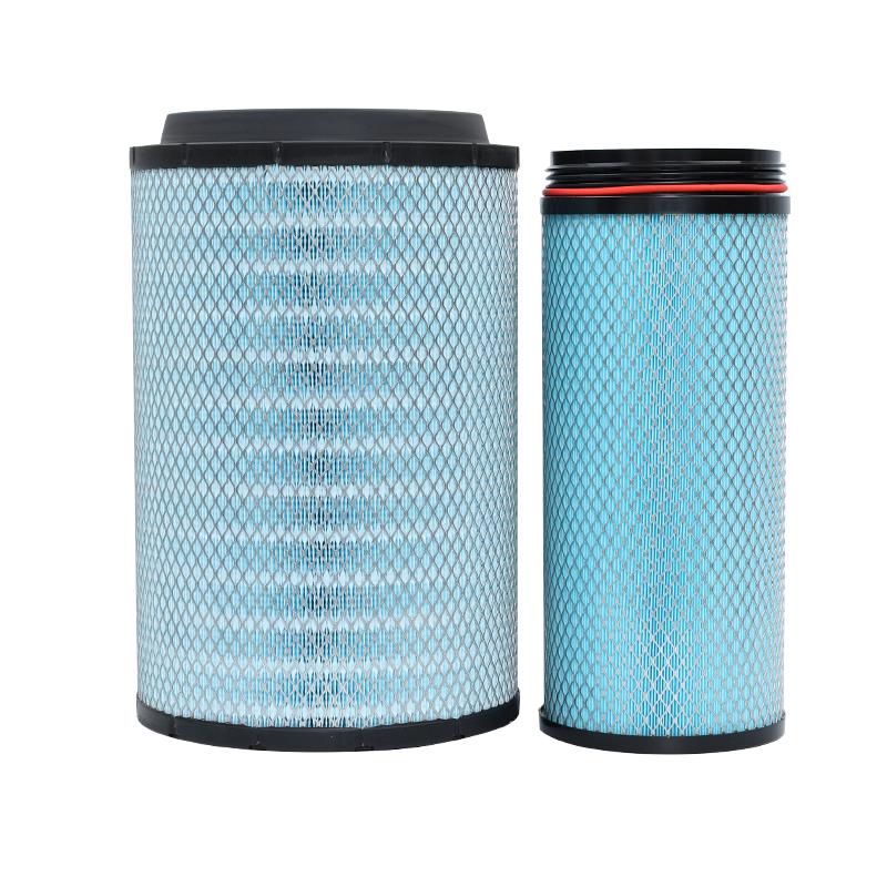 适配K2846空气滤芯重汽MAX460汕德卡 G7豪沃510滤清器解放天V空滤