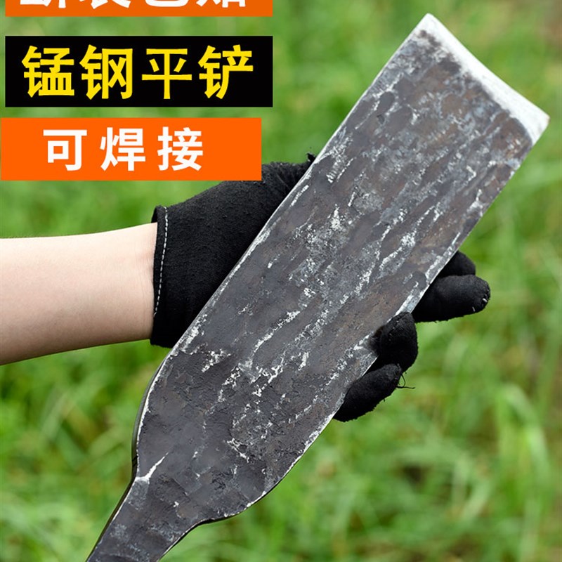 九哥锻打一体加厚弹簧锰钢挖土电线杆铲子起苗木柄洛阳铲取土洞铲