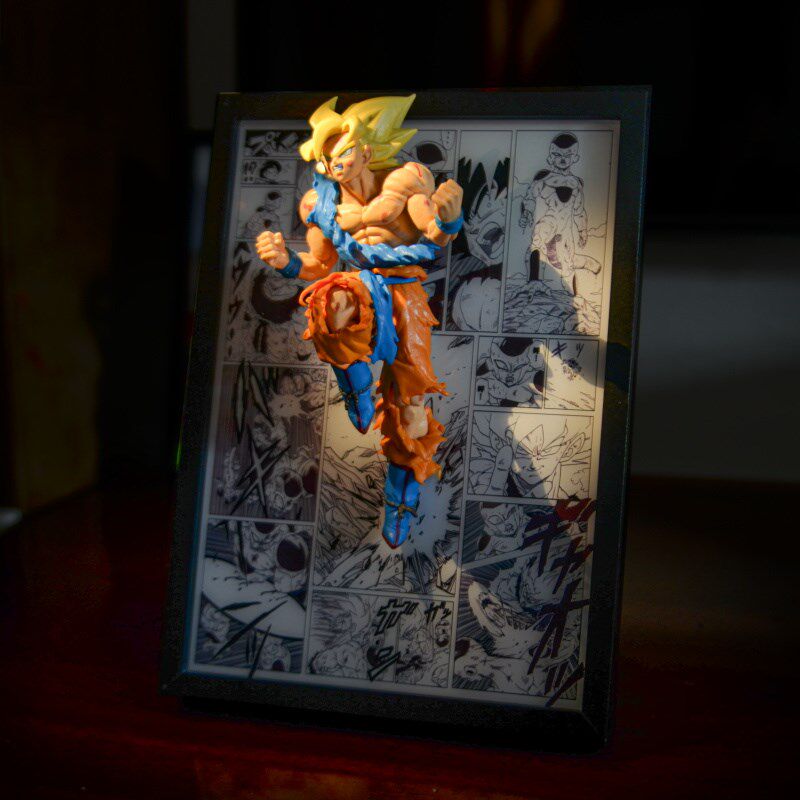 七龙珠孙悟空神龙漫画动漫装饰3D立体画摆件挂画送男朋友的礼物