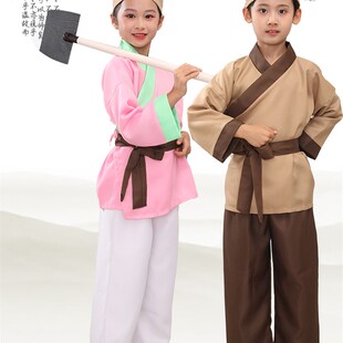 愚公移山演出服锄禾表演服悯农服装农夫衣服守株待兔学生六一表演