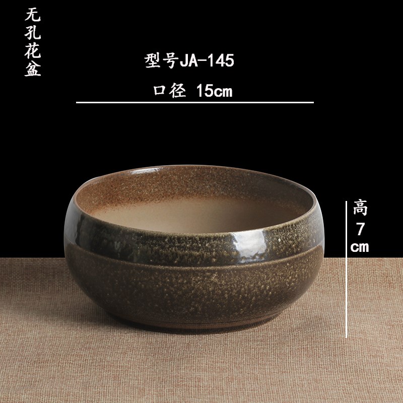 水仙花盆陶瓷创意无孔铜钱草碗莲睡莲水培花盆多肉花盆大口径包邮