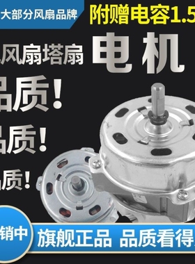 电风扇配件塔扇电机冷暖风机电动机水冷空调扇马达铜线电容机