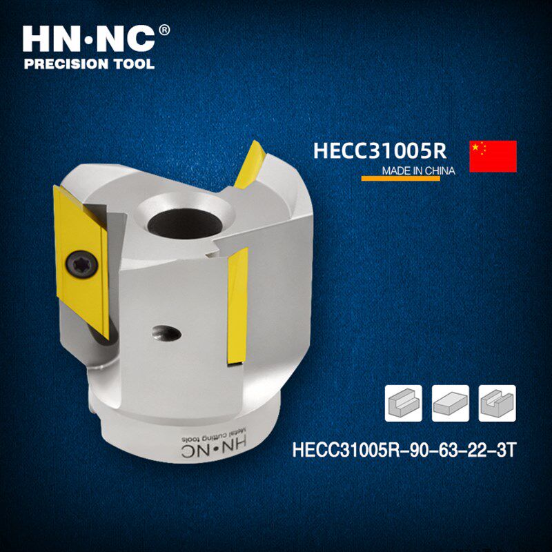 海纳HECC31005R-90-63-22-3T方肩铣刀盘数控刀具直角硬质合金铣刀