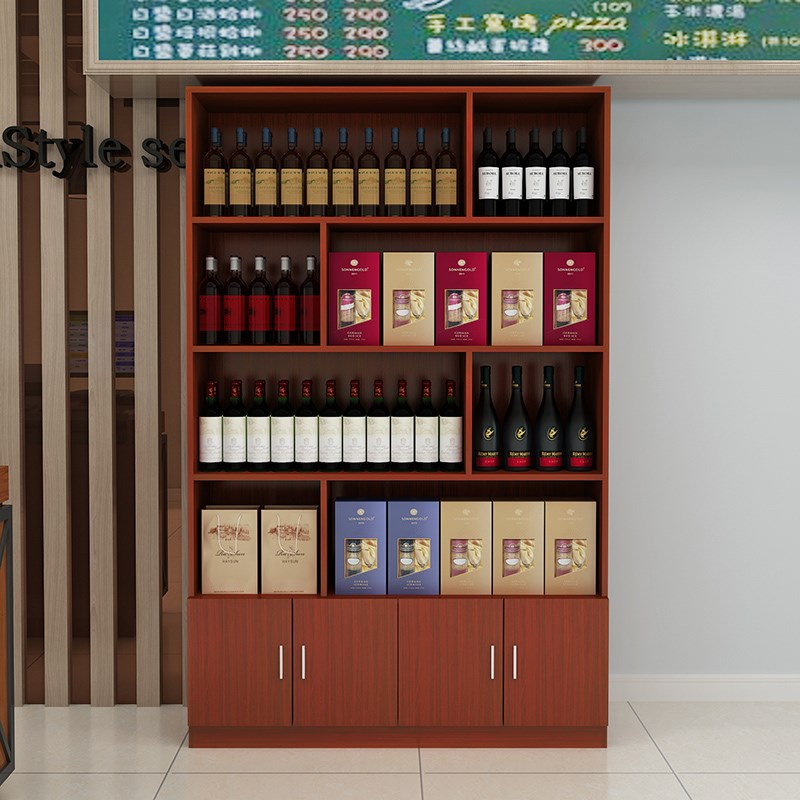 超市展柜烟酒茶叶商店展示柜饭店便利店陈列柜货架货柜酒柜产品柜