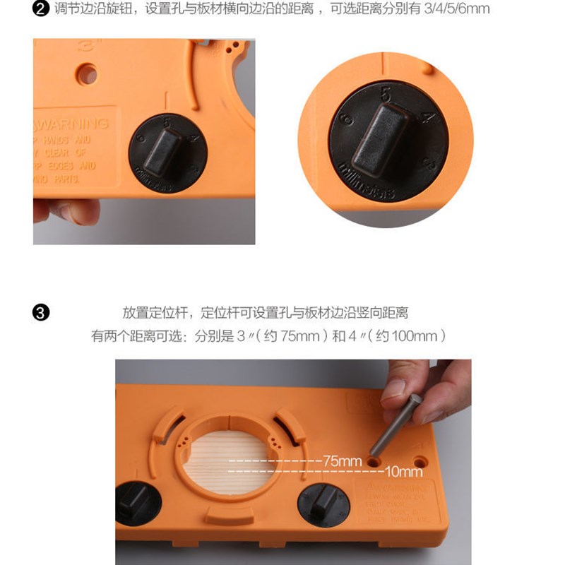 铰链开孔器加长35套装桌面木工打孔机模型加长板门手工开槽
