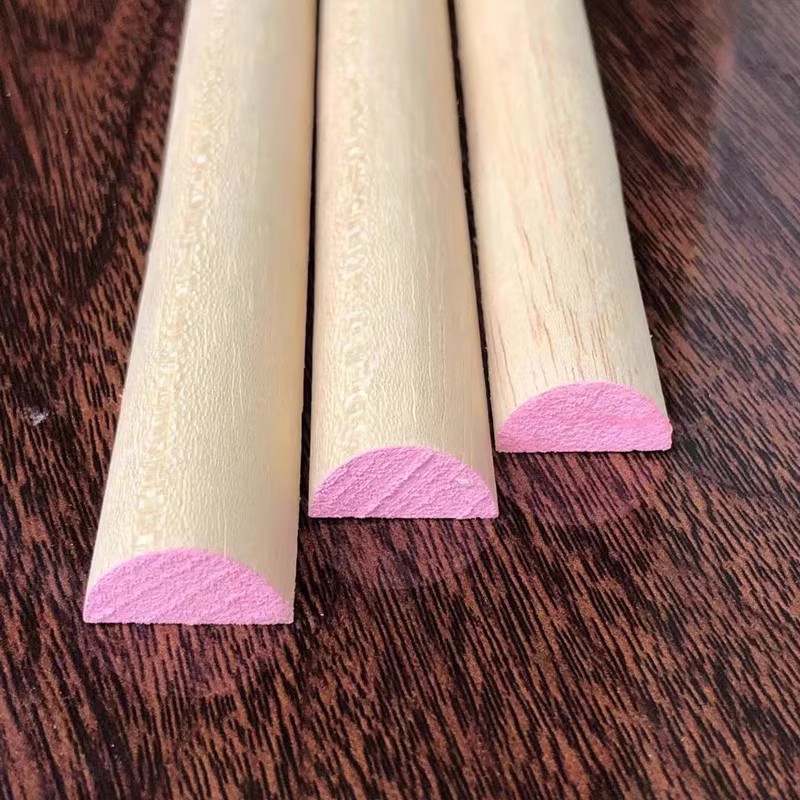 实木线条半圆线半弧形木条造型装饰指甲背景墙中欧式门框封边扣条