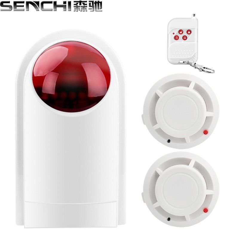 无线车载火灾烟感探测器快递货车烟雾报警器卡车运输车用烟感探头