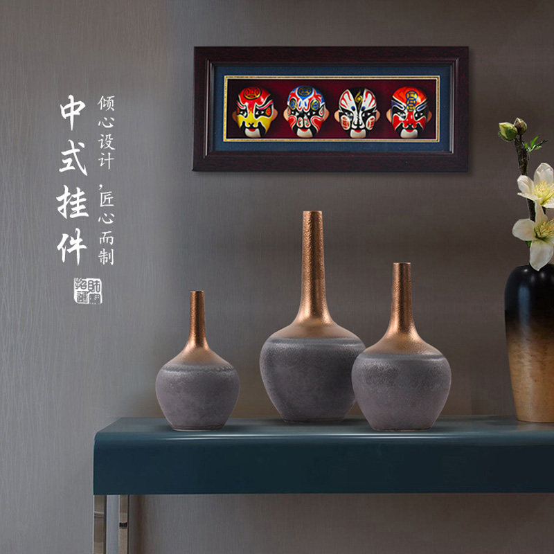 天津泥人张彩塑招财进宝京剧人物礼品中国风特色送老外脸谱摆件